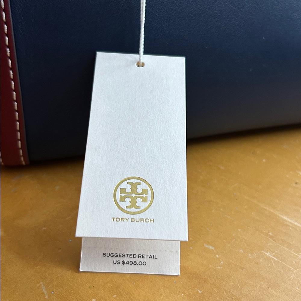 Tory Burch T Monogram Color Block Barrel Bag - Picture 15 of 16